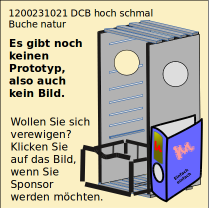 DCH hoch schmal Buche unbehandelt