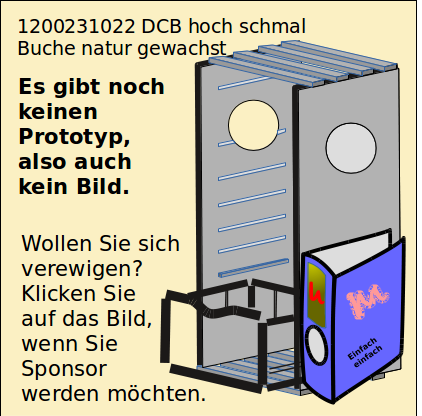 DCH hoch schmal Buche unbehandelt