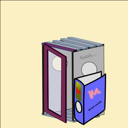 Vitrine niedrig schmal