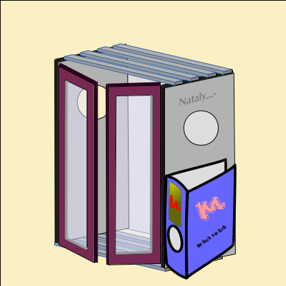 Vitrine mittel breit