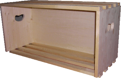 Aktenregal breit Kiefer unbehandelt